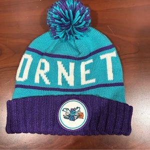 Mitchell and Ness NBA Charlotte Hornets Knit Beanie Winter Hat